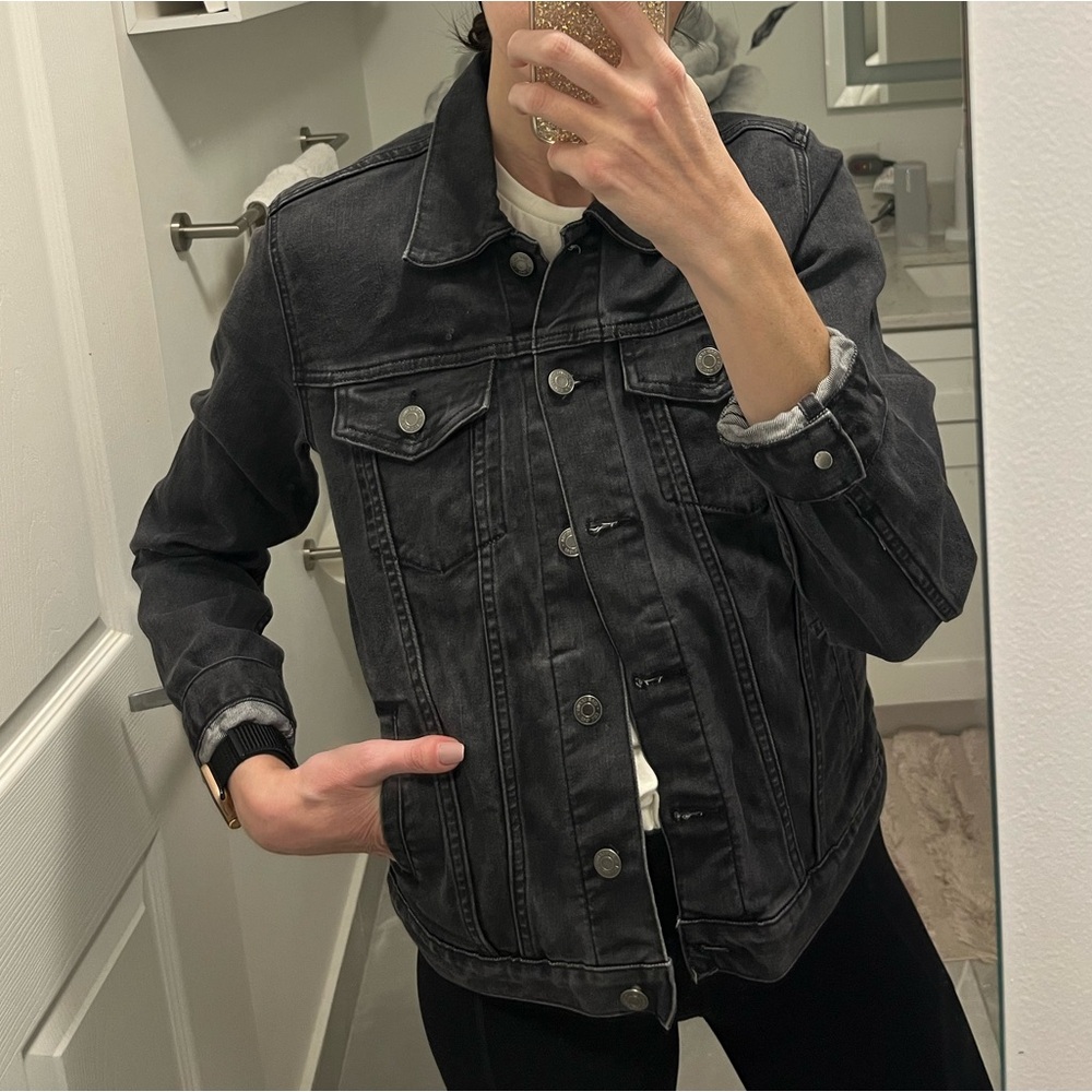 Gray denim jacket